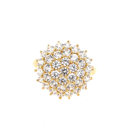 Pre Owned 14ct CZ Cluster Ring ZN232 Pre Owned 14ct CZ Cluster Ring ZN232